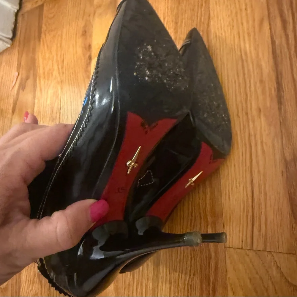 CESARE PACIOTTI Women's Black Italian Leather Pointed Toe Skinny Heel Boots - Picture 5 of 6